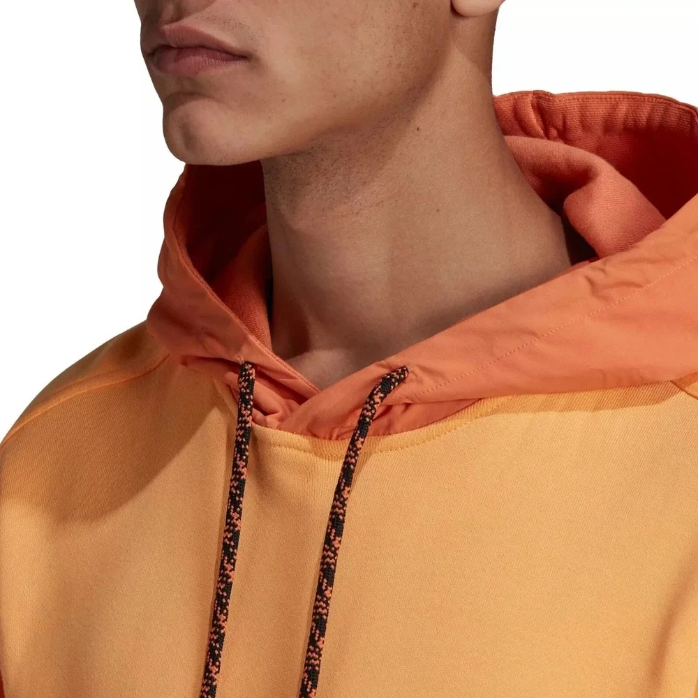 Adidas Originals RYV Hoodie Small Orange Athletic Utility‎ Sweatshirt Pullover